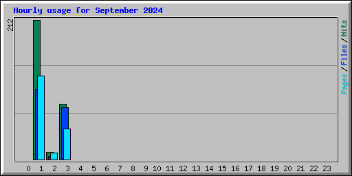 Hourly usage for September 2024