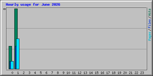 Hourly usage for June 2026